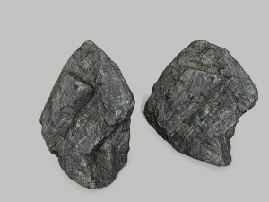 cliff rock set Model 3D