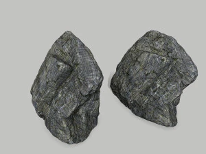 cliff rock set 3D Model