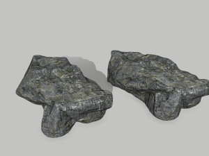 cliff rock set Model 3D