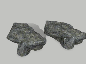 cliff rock set 3D Model