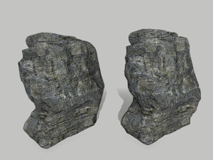 cliff rock set Model 3D