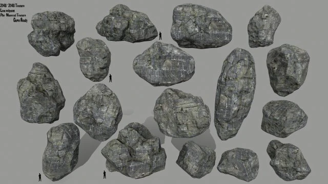 cliff rock 3D Model .c4d .max .obj .3ds .fbx .stl .blend 