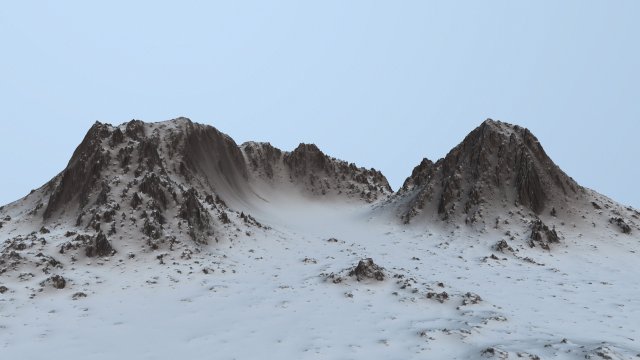 snowmountain 3D Model .c4d .max .obj .3ds .fbx .stl .blend 