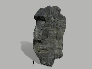 cliff rock set Model 3D