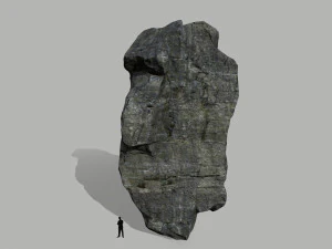 cliff rock set 3D Model