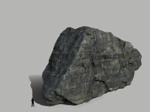 cliff rock set Model 3D
