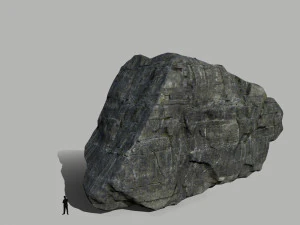 cliff rock set 3D Model
