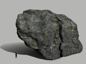 cliff rock set Model 3D