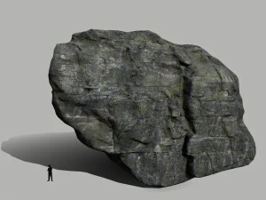 cliff rock set 3D Model
