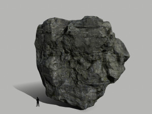 cliff rock set Model 3D
