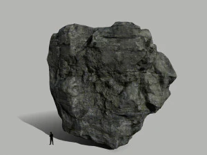cliff rock set 3D Model