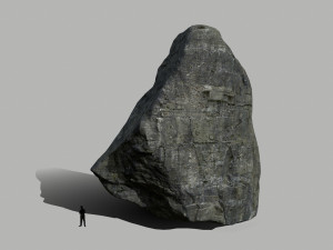 cliff rock set Model 3D