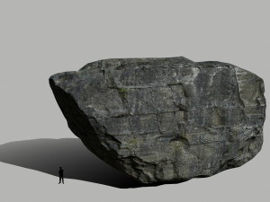 cliff rock set Model 3D