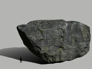 cliff rock set 3D Model