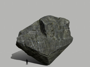 cliff rock set Model 3D