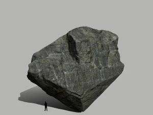 cliff rock set 3D Model