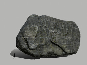 cliff rock set Model 3D
