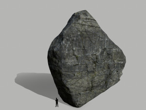 cliff rock set Model 3D