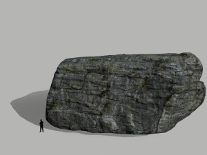 cliff rock set Model 3D