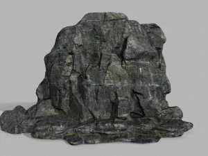 cliff rock set 3D Model