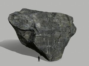 cliff rock set Model 3D