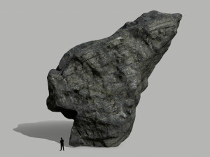cliff rock set Model 3D