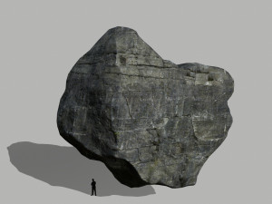 cliff rock set Model 3D
