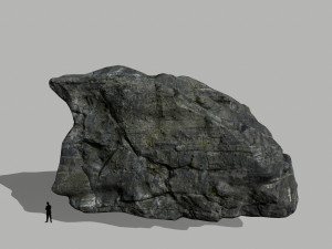 cliff rock set Model 3D