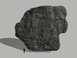 cliff rock set Model 3D