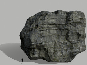 cliff rock set Model 3D