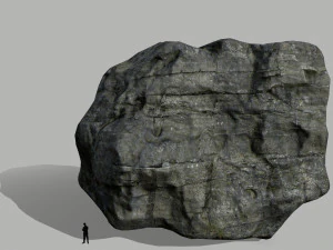 cliff rock set 3D Model