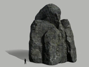 cliff rock set 3D Model