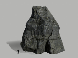 cliff rock set Model 3D
