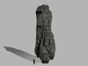 cliff rock set 3D Model