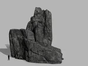 cliff rock set 3D Model