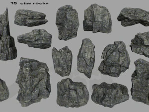 klif rotsen 3D Model