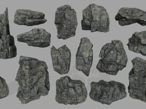 cliff rocks 3D Model