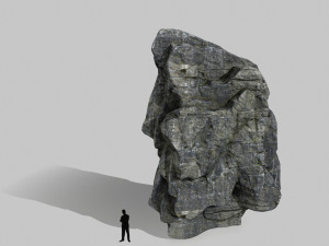 cliff rocks Model 3D