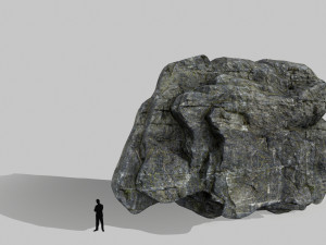 cliff rocks Model 3D
