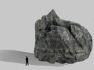 cliff rocks Model 3D