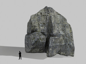 cliff rocks Model 3D