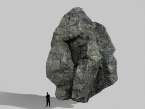 cliff rocks Model 3D