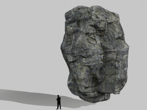 cliff rocks Model 3D