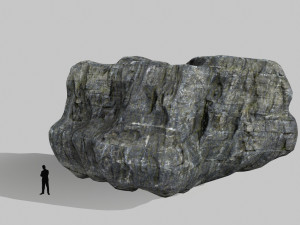 cliff rocks Model 3D