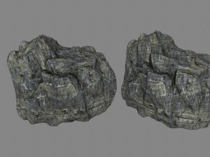 cliff rocks Model 3D