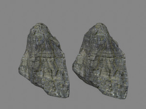 cliff rocks Model 3D