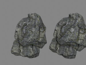 cliff rocks Model 3D