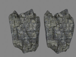 cliff rocks Model 3D