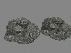cliff rocks Model 3D