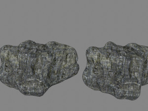 cliff rocks Model 3D